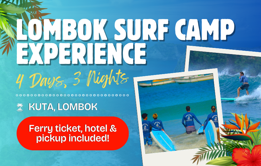 4D3N Lombok Surf Camp (For 2 Pax)